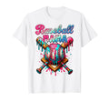 Baseball Mom Game Day Vibes Ice Cream T-Shirt - Custom Art Print Men Women - T-Shirt, Sweatshirt, Hoodie