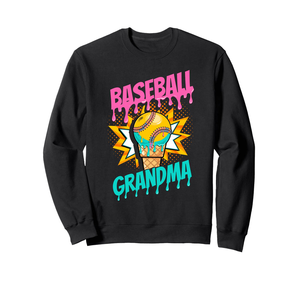 Baseball Grandma Sweatshirt - Aesthetic Graphic for Adults - T-Shirt, Sweatshirt, Hoodie
