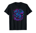 Dragon Vaporwave Paint Splatter 90S T-Shirt - Fun Novelty Design Unisex - T-Shirt, Sweatshirt, Hoodie