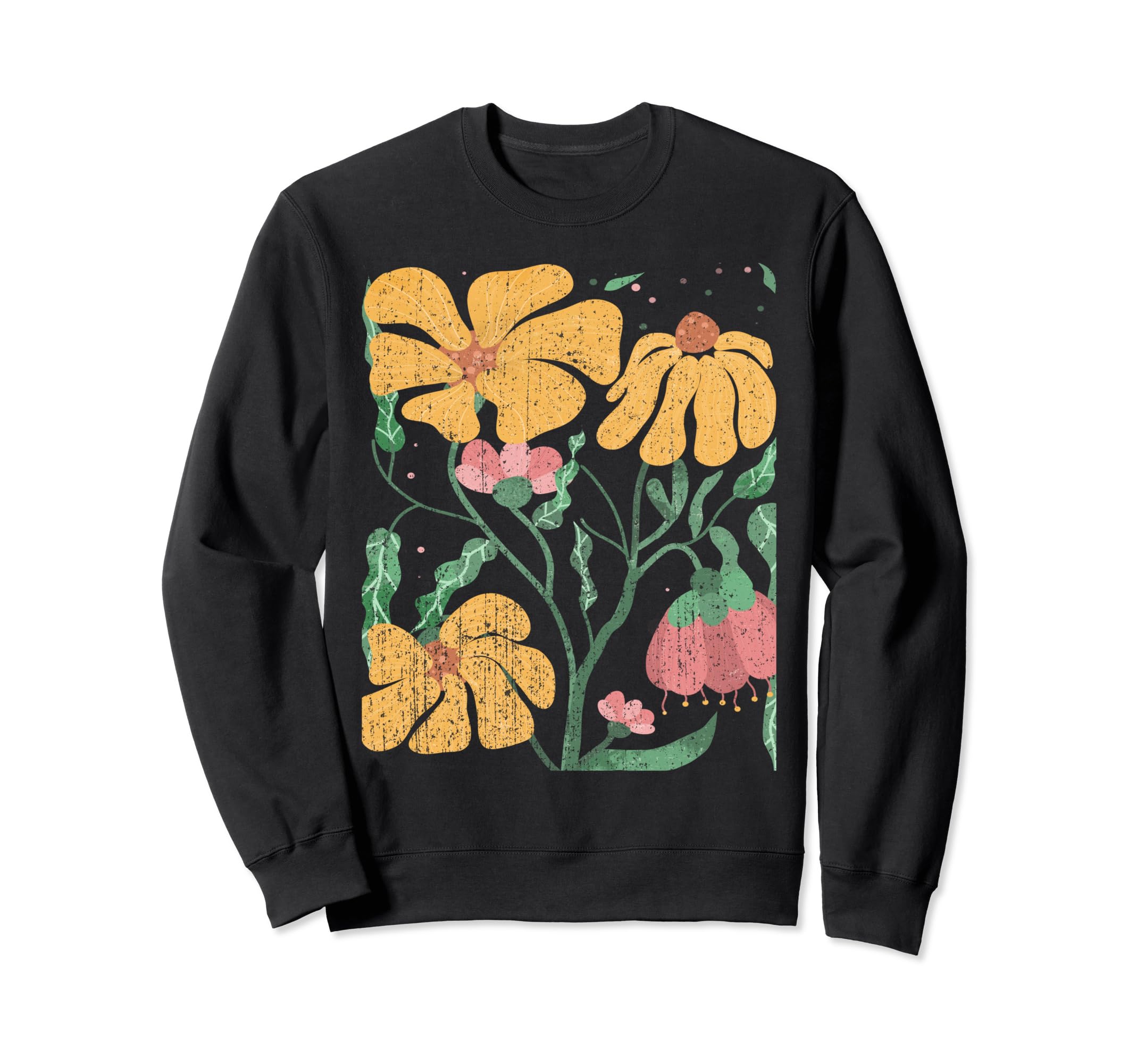 Flowers Boho Floral Nature Garden Sweatshirt - Unique Graphic Men Women - T-Shirt, Sweatshirt, Hoodie