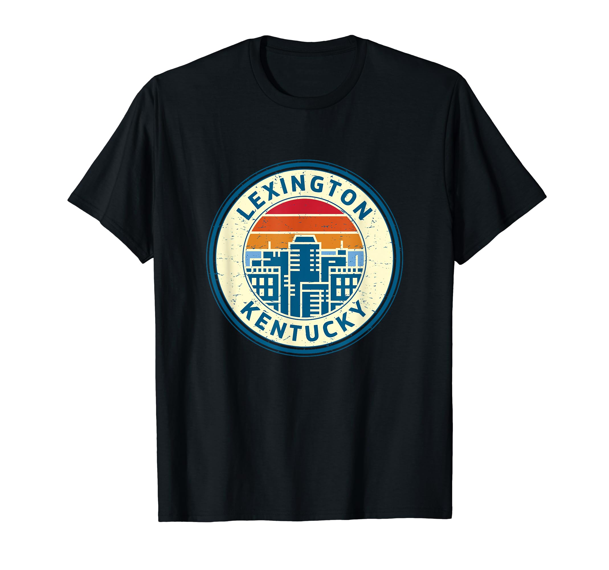 Lexington Skyline Kentucky Ky 70S 80S T-Shirt - Graphic Print Unisex - T-Shirt, Sweatshirt, Hoodie