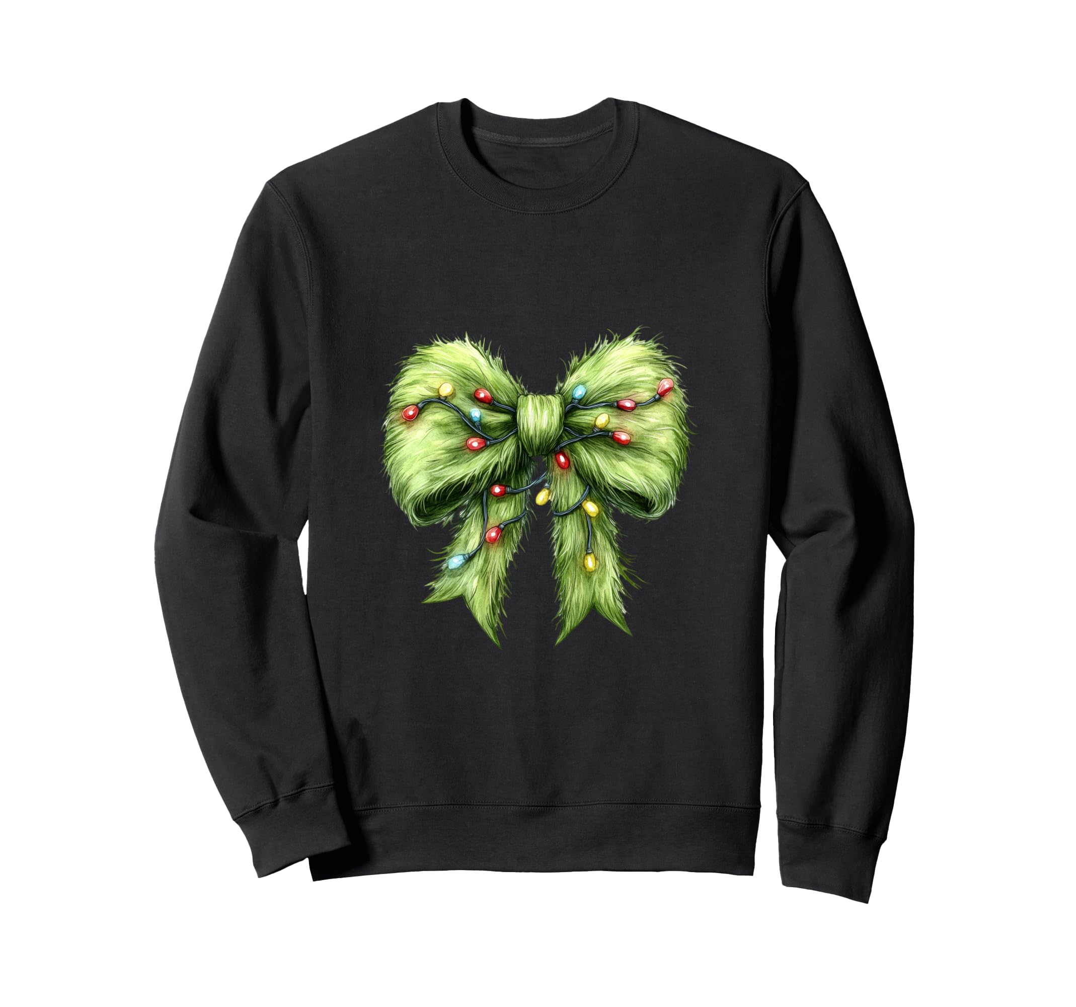 Green Coquette Bow Lights Y2K Girly Sweatshirt - Custom Art Print Unisex - T-Shirt, Sweatshirt, Hoodie