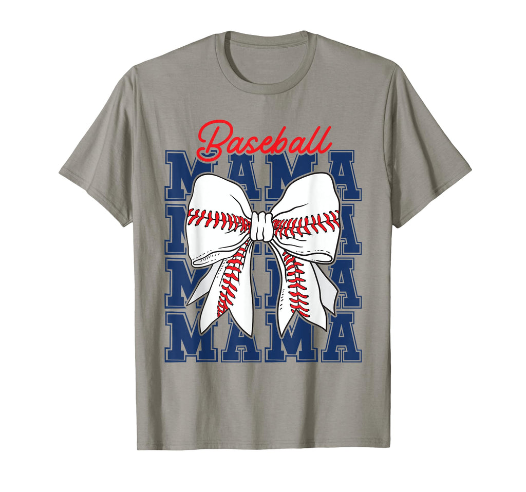 Baseball Mama Coquette Bow Game Day T-Shirt - Streetwear Style for Adults - T-Shirt, Sweatshirt, Hoodie