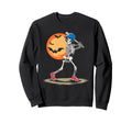 Skeleton Baseball Bats Halloween Sweatshirt - Fun Novelty Design Men Women - T-Shirt, Sweatshirt, Hoodie