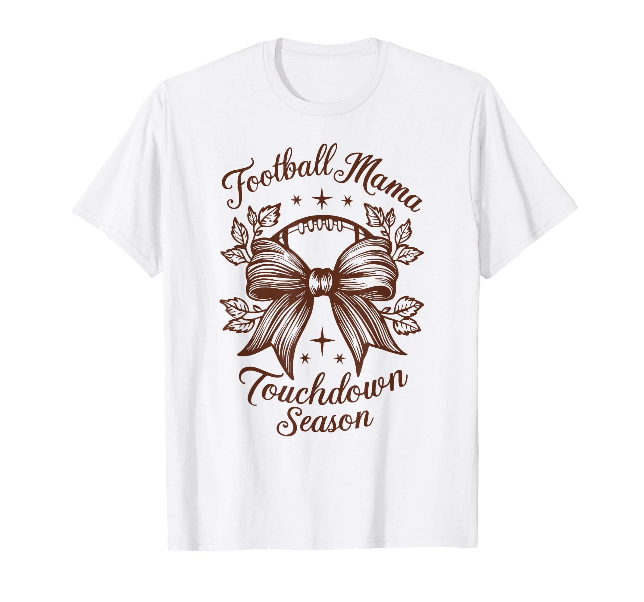 Womens Moms Coquette Bow Football T-Shirt - Casual Everyday Wear Unisex - T-Shirt, Sweatshirt, Hoodie