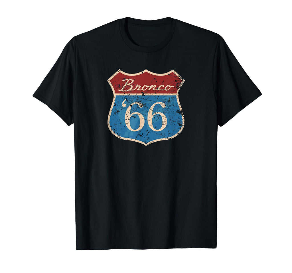 Ford Bronco Route 66 Bronco T-Shirt - Custom Art Print for Adults - T-Shirt, Sweatshirt, Hoodie