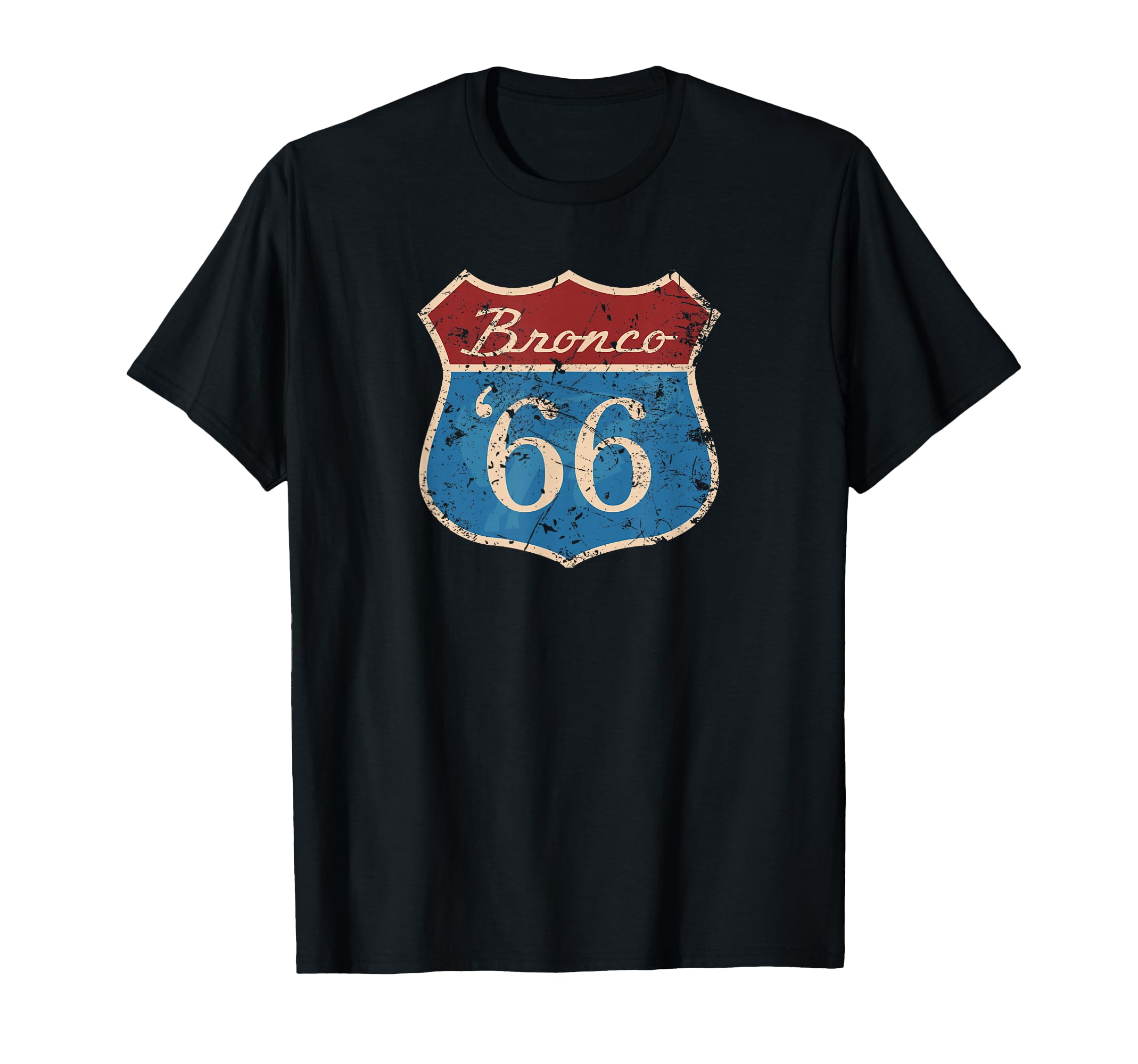 Ford Bronco Route 66 Bronco T-Shirt - Custom Art Print for Adults - T-Shirt, Sweatshirt, Hoodie