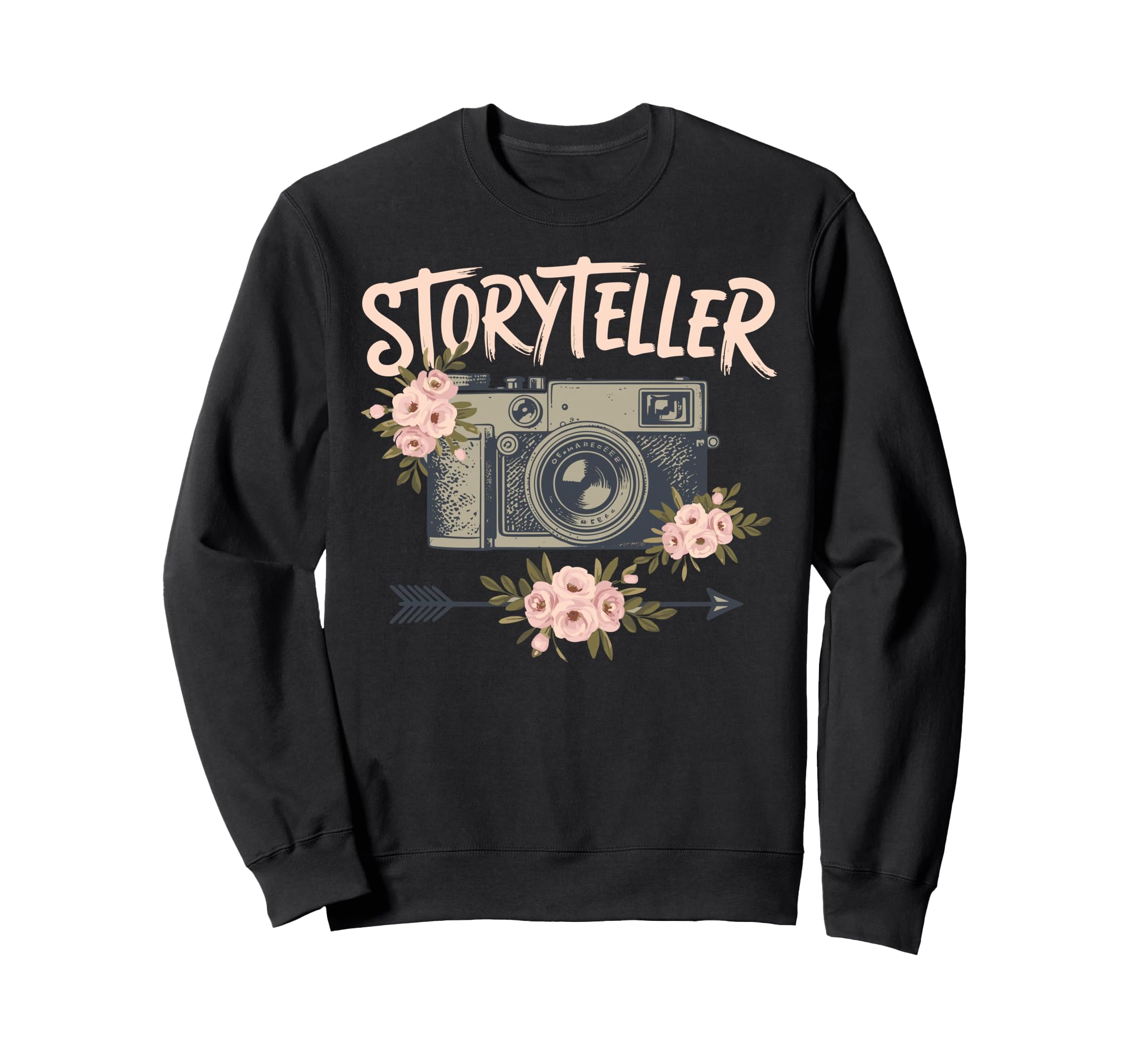 Photo Camera Flowers Storyteller Sweatshirt - Novelty Apparel for Adults - T-Shirt, Sweatshirt, Hoodie