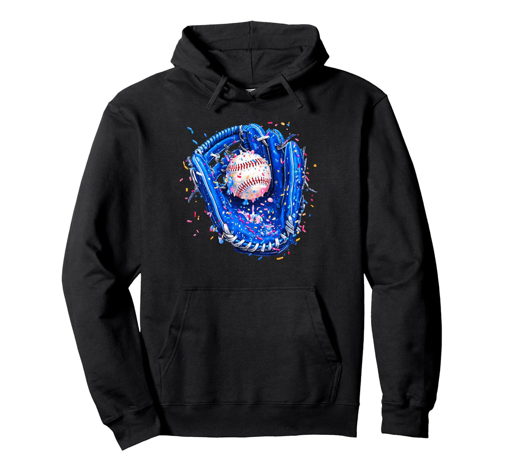 Baseball Ice Cream Baseballs Stuff Hoodie - Fun Novelty Design for Adults - T-Shirt, Sweatshirt, Hoodie