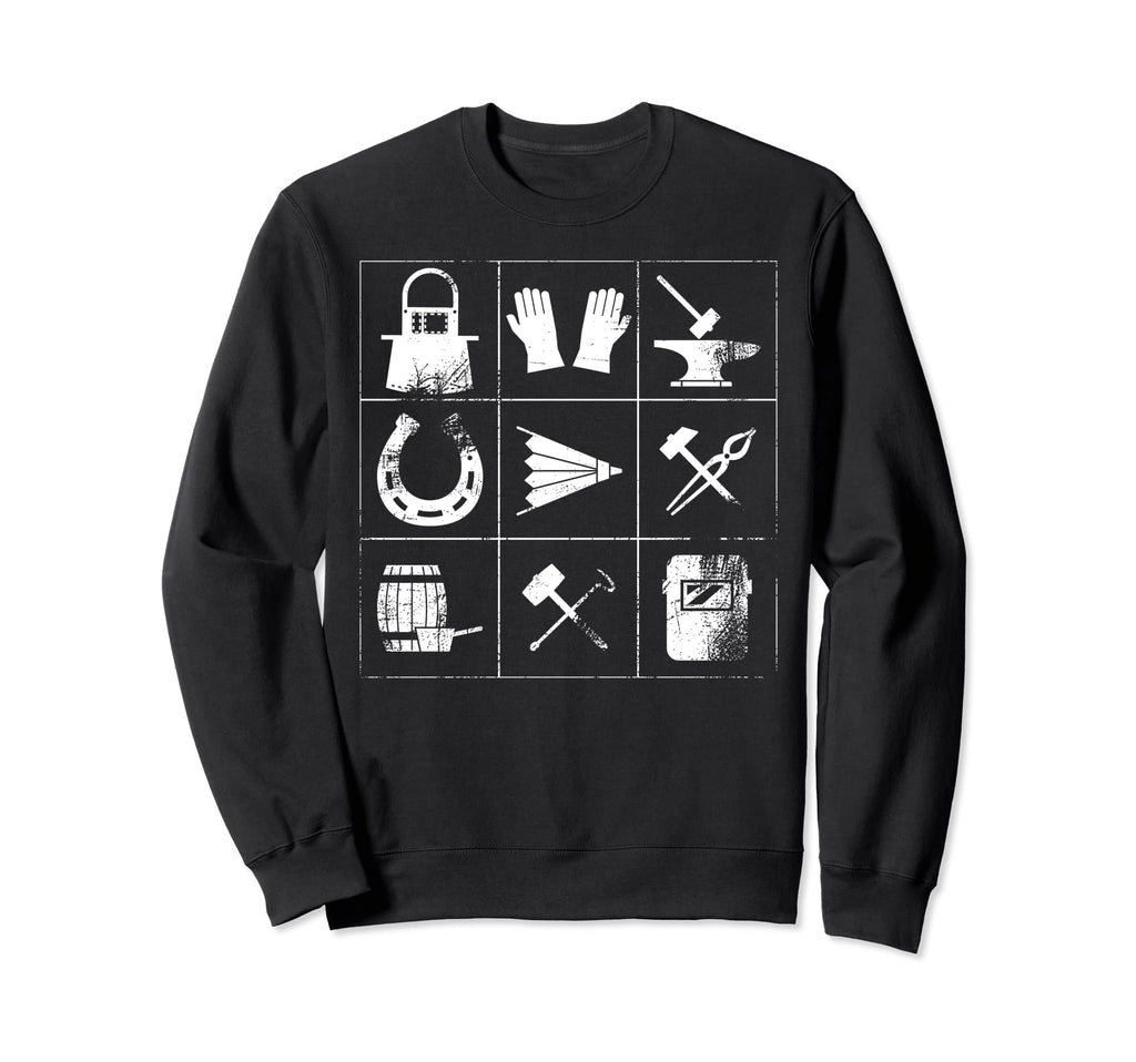 Blacksmith Tools Distressed Sweatshirt - Streetwear Style Unisex - T-Shirt, Sweatshirt, Hoodie