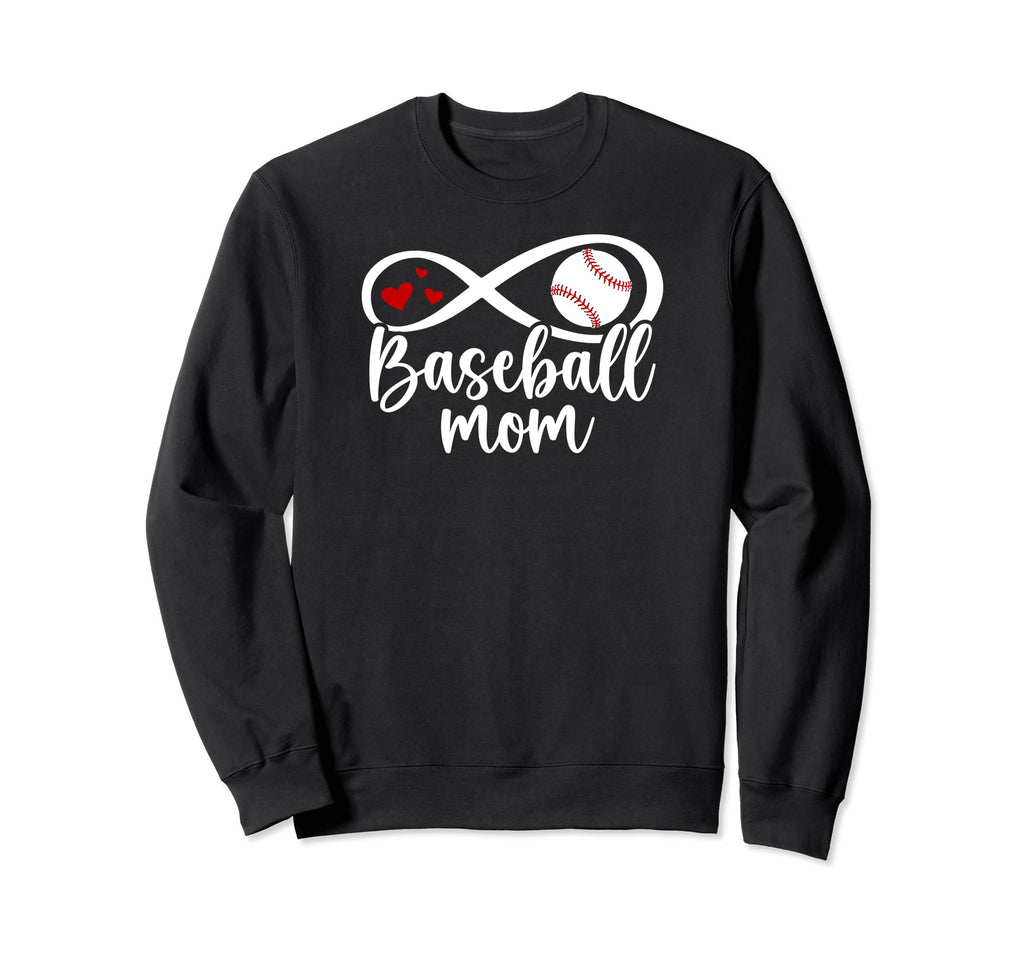 Baseball Mom Proud Mother Baseball Sweatshirt - Unique Graphic Unisex - T-Shirt, Sweatshirt, Hoodie
