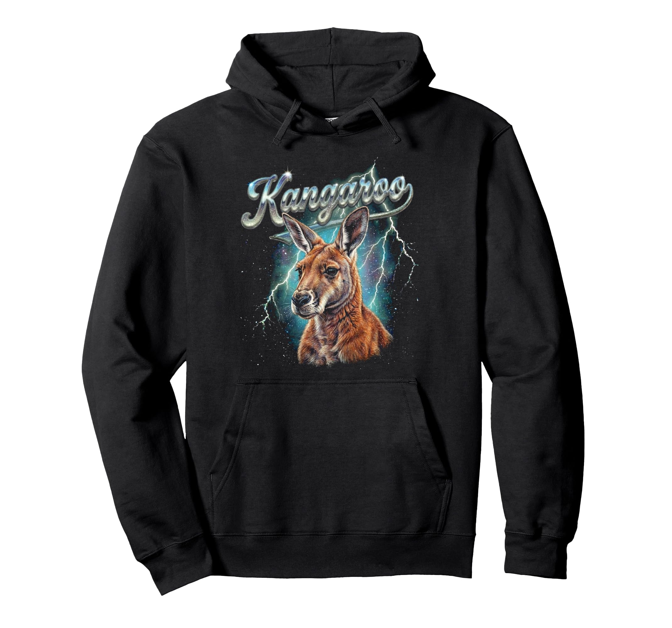 Kangaroo 90S Funny Kangaroo 80S Hoodie - Graphic Print for Adults - T-Shirt, Sweatshirt, Hoodie