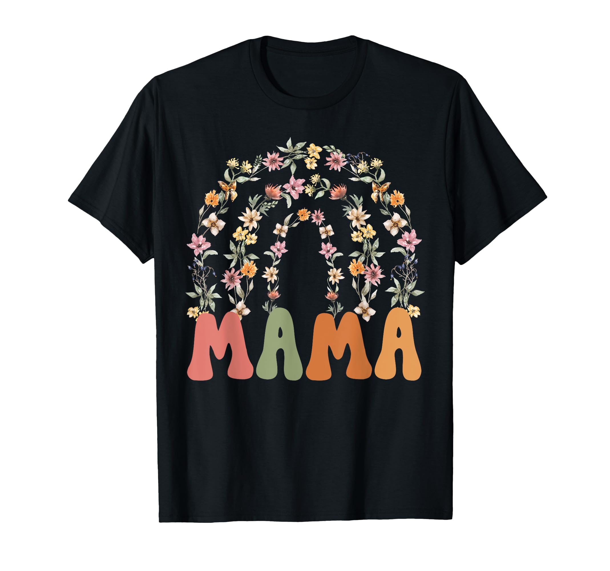 Wildflower Mothers Day Floral Rainbow T-Shirt - Graphic Print Men Women - T-Shirt, Sweatshirt, Hoodie