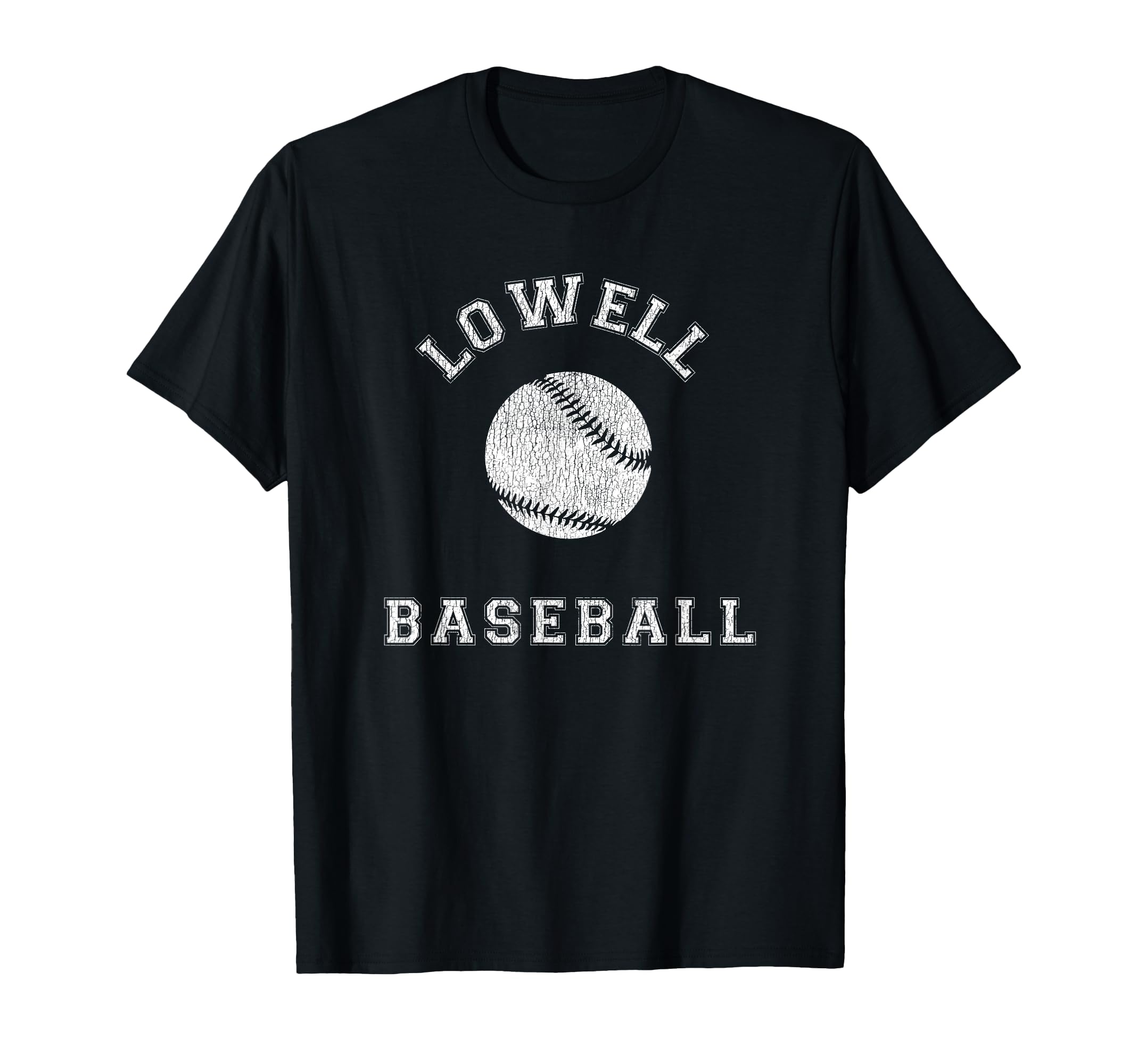 Lowell Baseball Distressed T-Shirt - Fun Novelty Design Men Women - T-Shirt, Sweatshirt, Hoodie