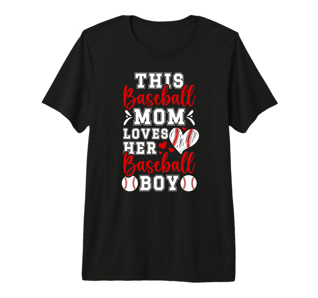 Proud Baseball Mom Baseball Player T-Shirt - Unique Graphic for Adults - T-Shirt, Sweatshirt, Hoodie