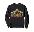 Denali National Park Sunset 70S Alaska Sweatshirt - Novelty Apparel Unisex - T-Shirt, Sweatshirt, Hoodie