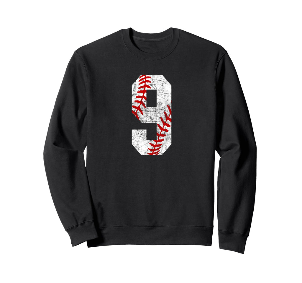 Baseball Mom 9 Jersey Baseball Sweatshirt - Casual Everyday Wear Unisex - T-Shirt, Sweatshirt, Hoodie