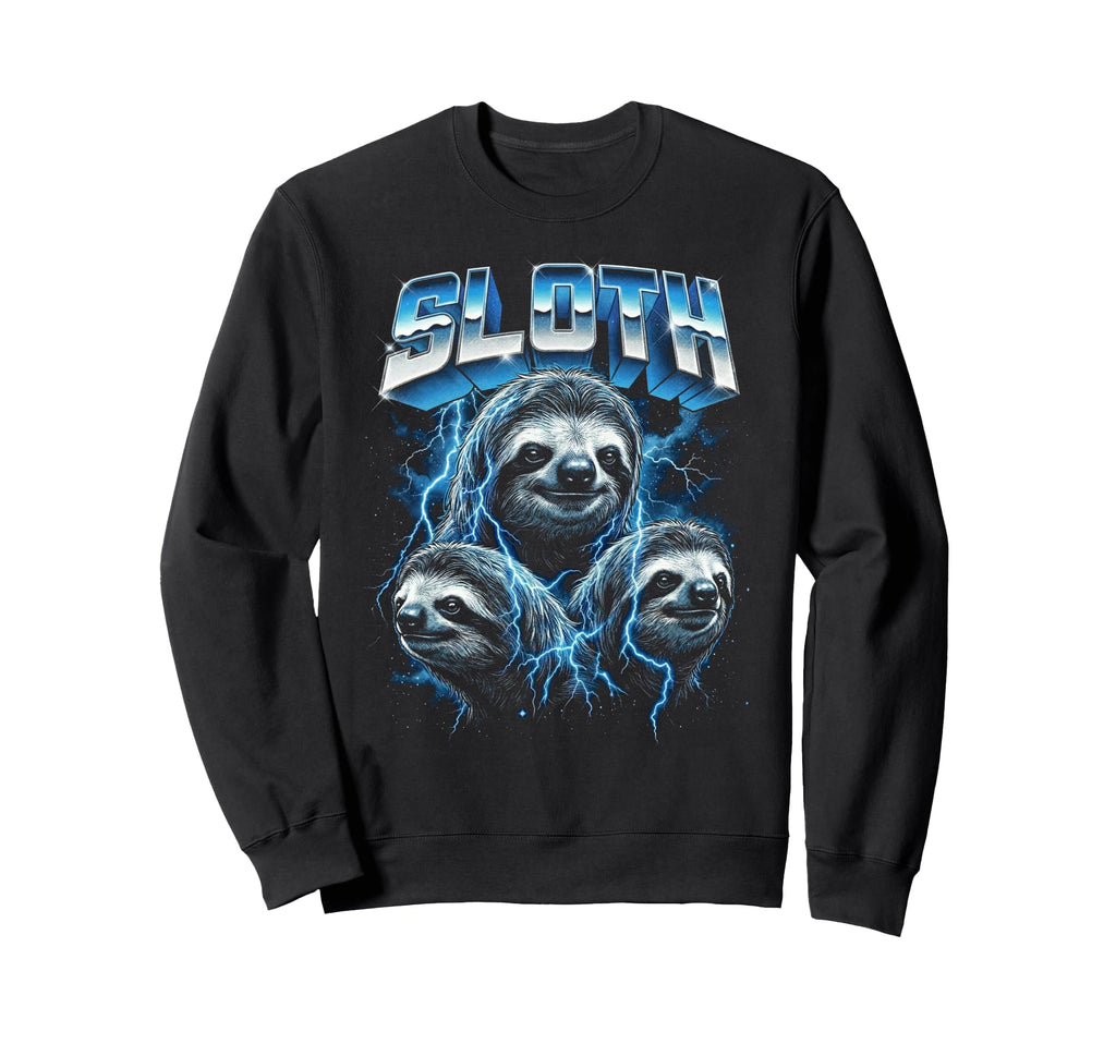 Sloth 80S Funny Animal Sloth 90S Sweatshirt - Novelty Apparel Unisex - T-Shirt, Sweatshirt, Hoodie