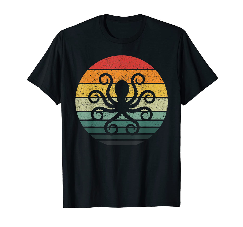 Octopus Sunset T-Shirt - Casual Everyday Wear Men Women - T-Shirt, Sweatshirt, Hoodie
