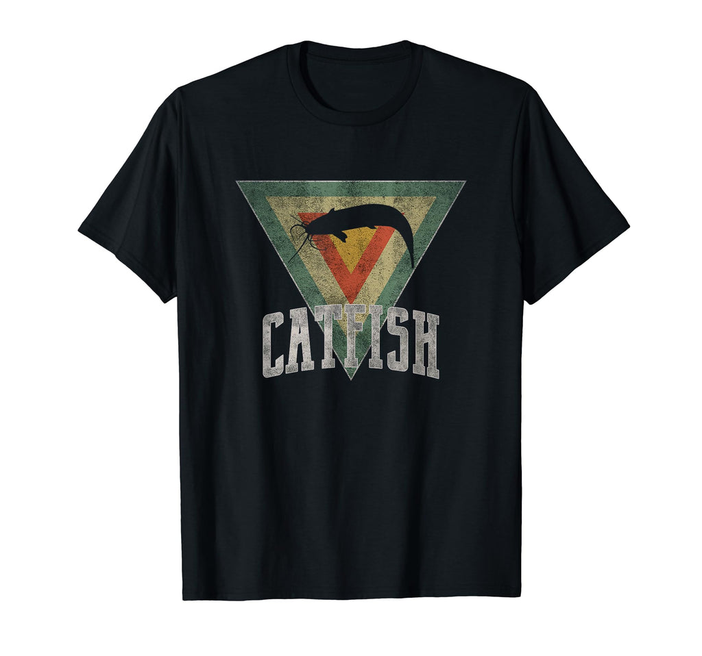 Catfish Distressed T-Shirt - Minimalist Print for Adults - T-Shirt, Sweatshirt, Hoodie