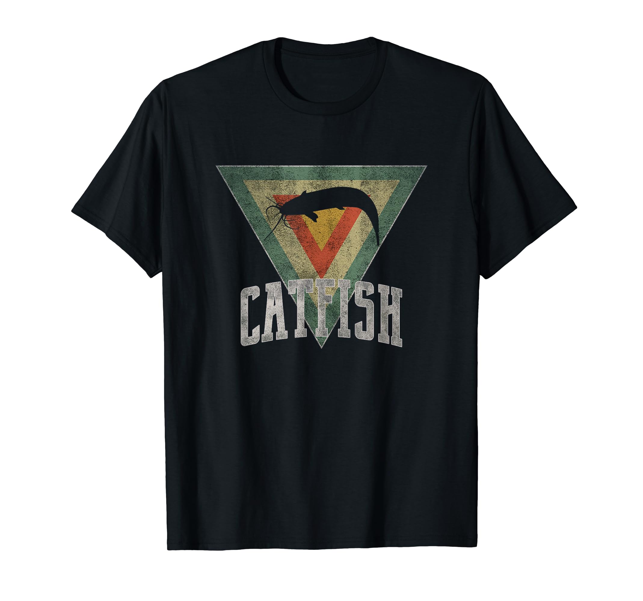Catfish Distressed T-Shirt - Minimalist Print for Adults - T-Shirt, Sweatshirt, Hoodie