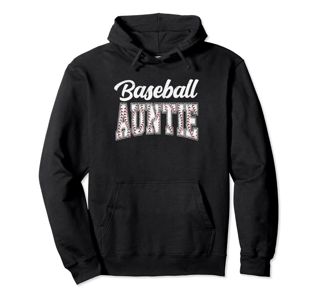 Baseball Auntie Baseball Aunt Nephew Hoodie - Fun Novelty Design Unisex - T-Shirt, Sweatshirt, Hoodie