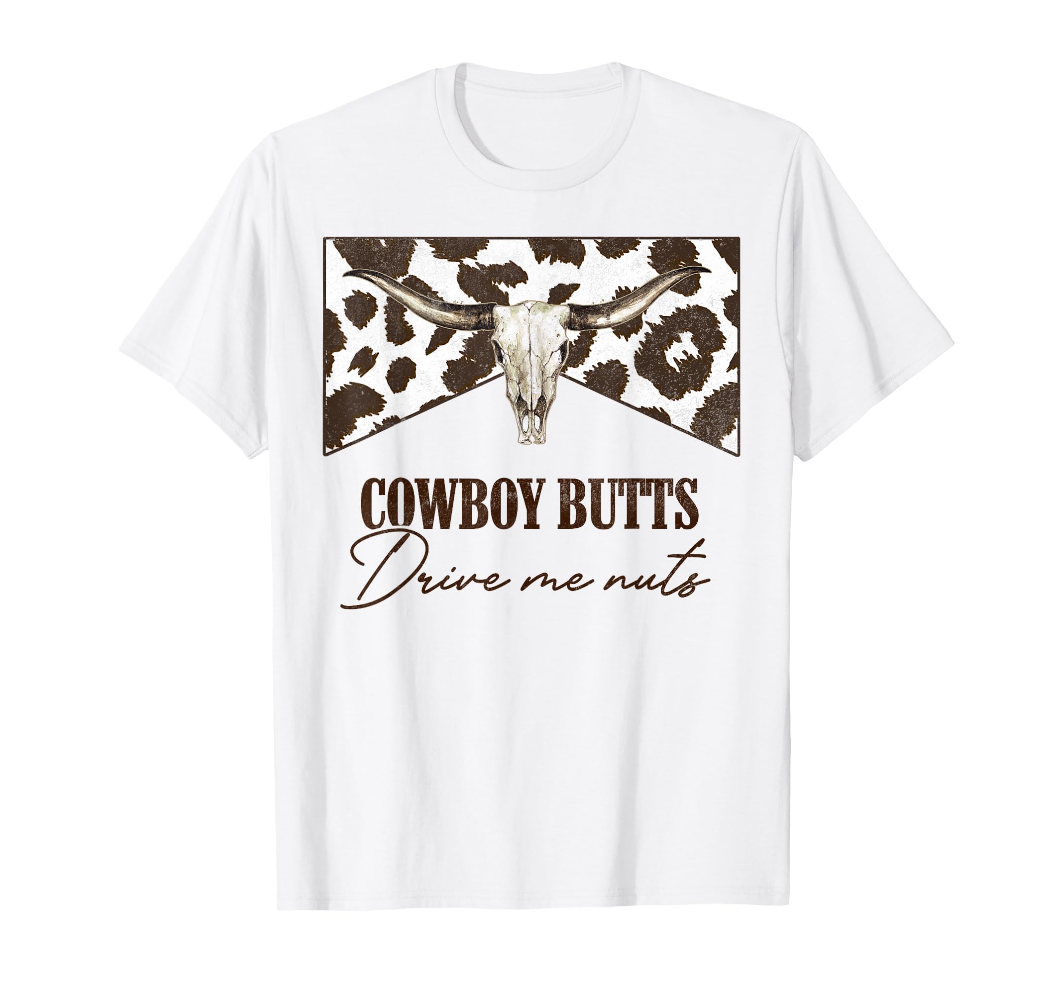 Leopard Bull Skull Western Cowboy T-Shirt - Streetwear Style for Adults - T-Shirt, Sweatshirt, Hoodie