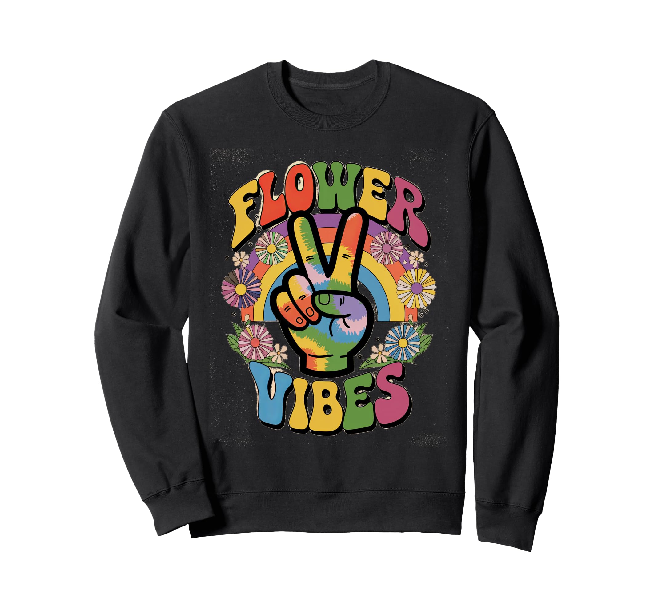 Groovy Flower Vibes Grooooovy Party Sweatshirt - Trendy Graphic for Adults - T-Shirt, Sweatshirt, Hoodie