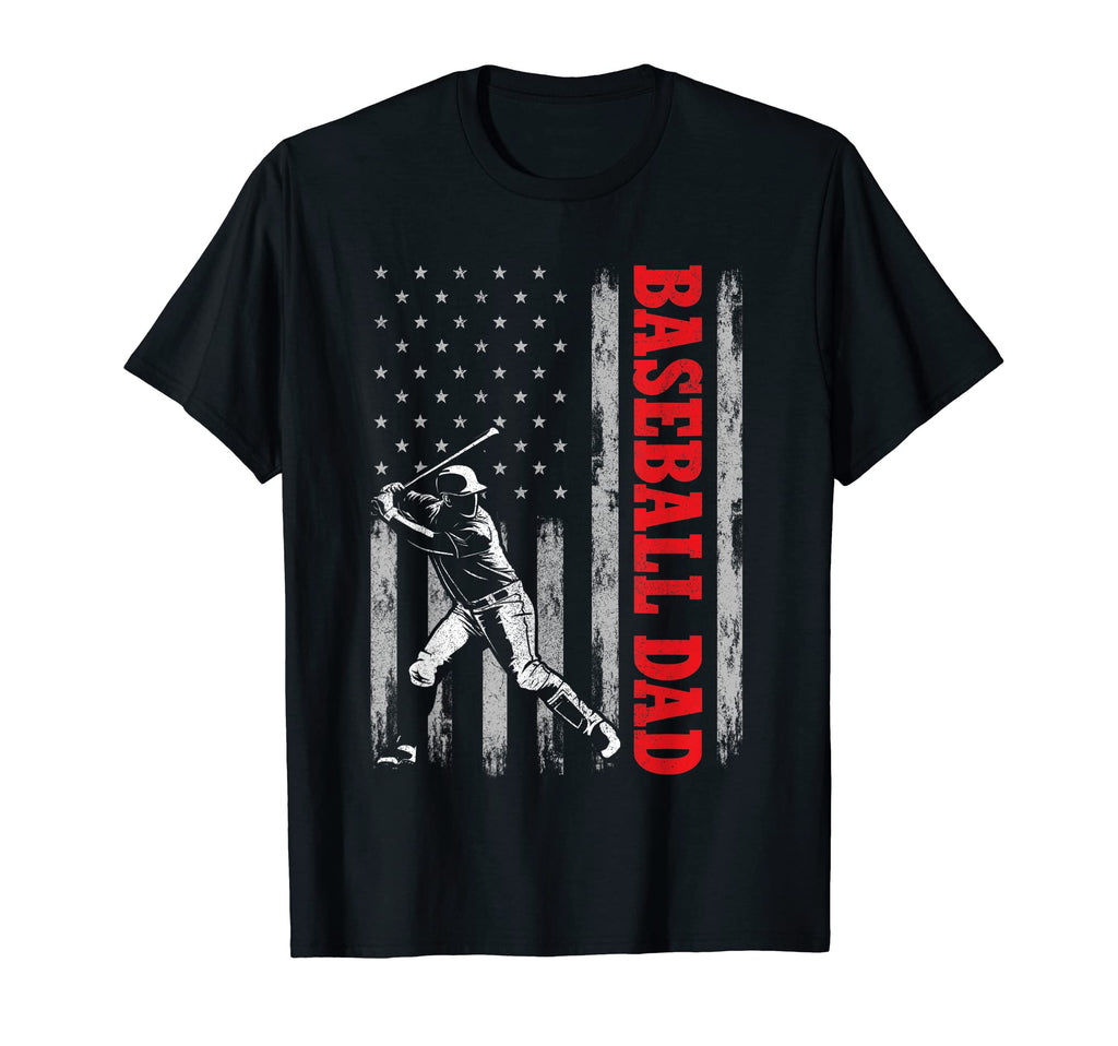 Hitter Baseball American Flag Baseball T-Shirt - Streetwear Style Unisex - T-Shirt, Sweatshirt, Hoodie