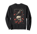 Raven Crow Y2K Grunge Aesthetic Sweatshirt - Fun Novelty Design Men Women - T-Shirt, Sweatshirt, Hoodie