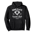 Home Plate Social Club Baseball Moms Group Hoodie - Novelty Apparel Unisex - T-Shirt, Sweatshirt, Hoodie