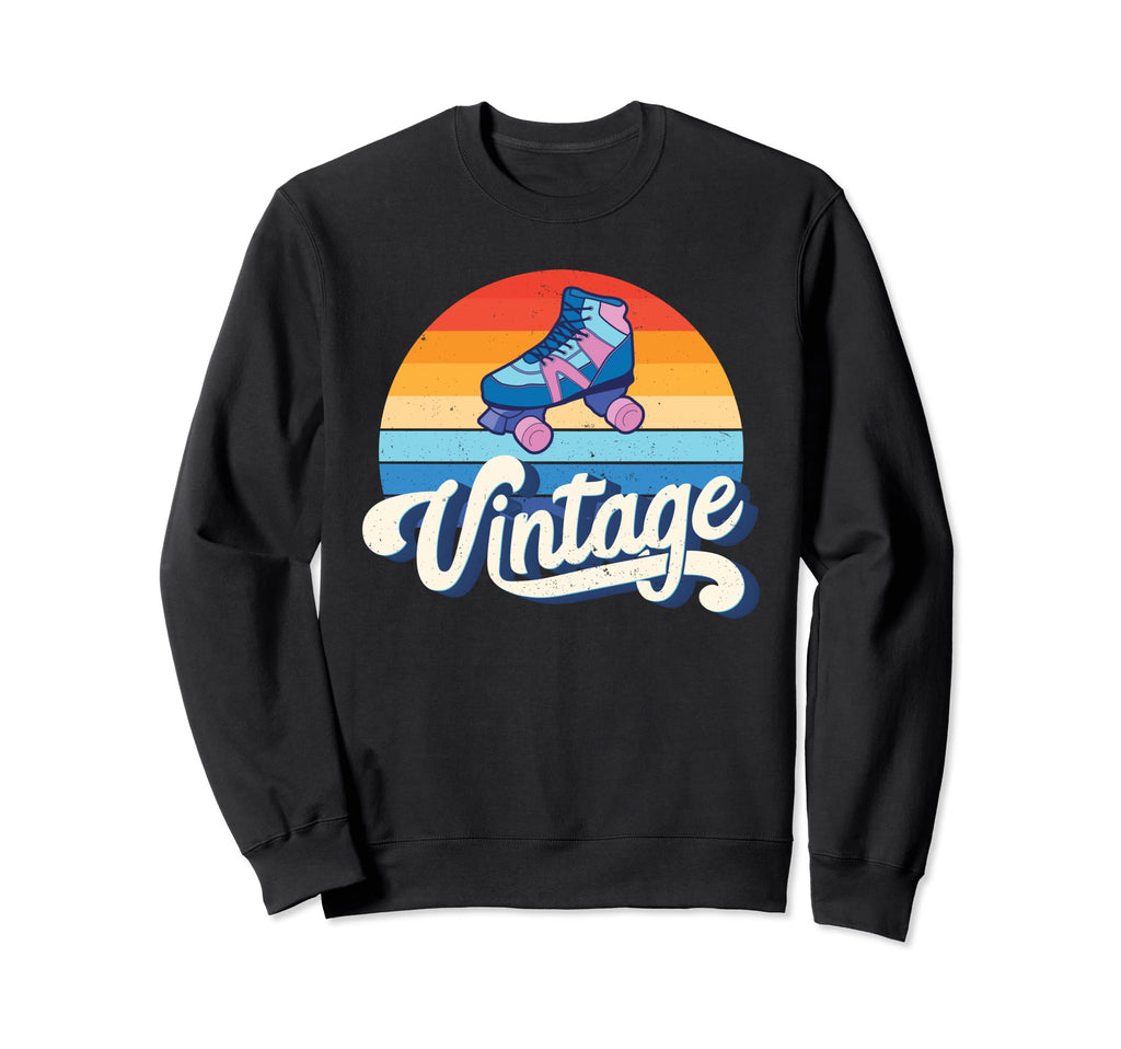 Roller Skates Skating 80S Sweatshirt - Casual Everyday Wear Men Women - T-Shirt, Sweatshirt, Hoodie