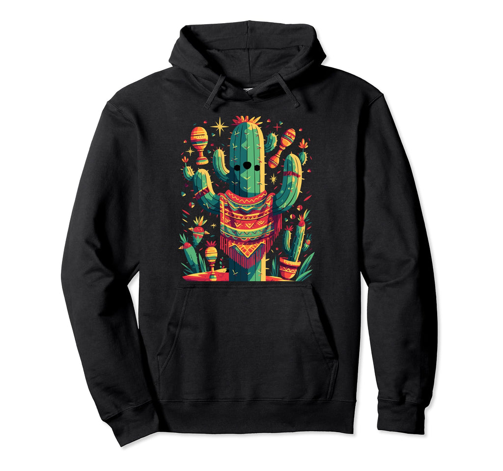 Cactus Serape Succulent Plant Cacti Hoodie - Aesthetic Graphic Men Women - T-Shirt, Sweatshirt, Hoodie