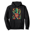 Cactus Serape Succulent Plant Cacti Hoodie - Aesthetic Graphic Men Women - T-Shirt, Sweatshirt, Hoodie