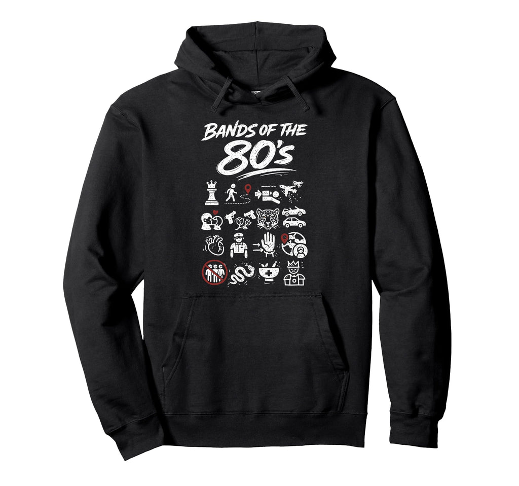 Bands 80S Rock Music Lover Rock And Roll Hoodie - Trendy Graphic Men Women - T-Shirt, Sweatshirt, Hoodie