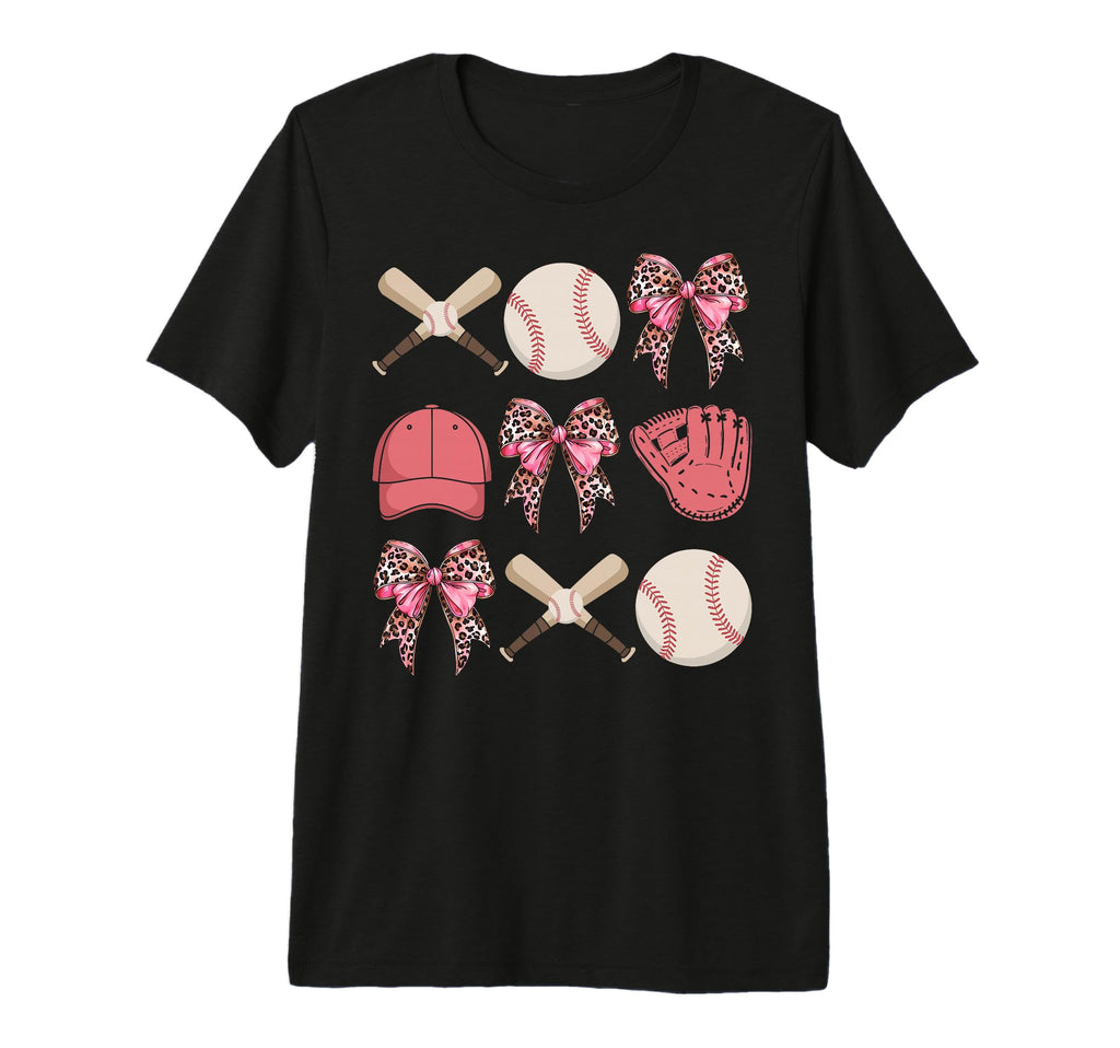 Baseball Mama Coquette Bow Baseball T-Shirt - Unique Graphic for Adults - T-Shirt, Sweatshirt, Hoodie