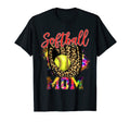Bleached Softball Mom Leopard Baseball Mom T-Shirt - Trendy Graphic Unisex - T-Shirt, Sweatshirt, Hoodie
