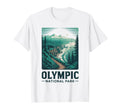 Olympic National Park Outdoor Camping Us T-Shirt - Minimalist Print Unisex - T-Shirt, Sweatshirt, Hoodie