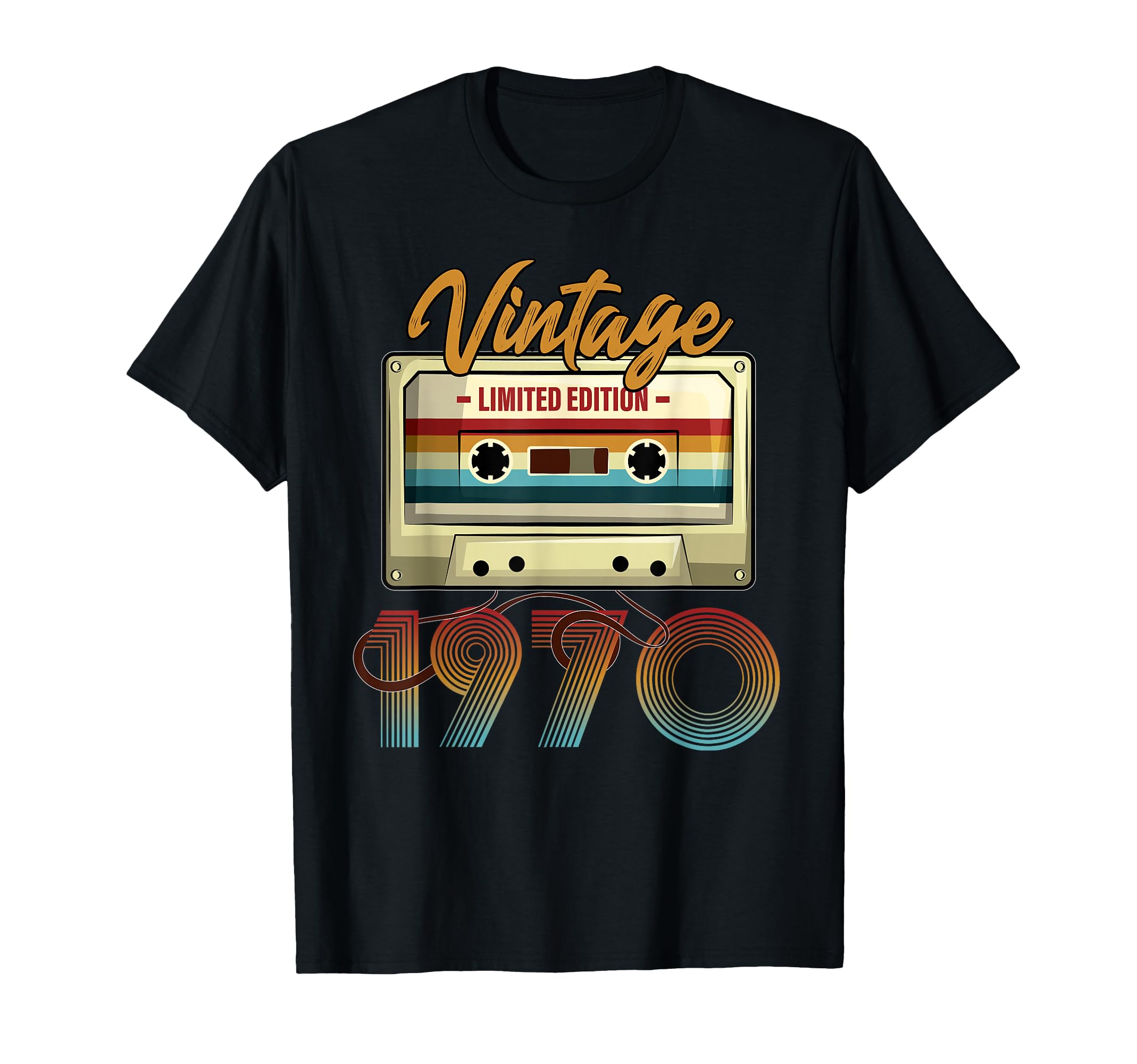 1970 55Th Birthday Cassette Tape B Day T-Shirt - Unique Graphic Unisex - T-Shirt, Sweatshirt, Hoodie