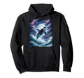 Orca Midnight Lightning 90S Ocean Art Hoodie - Custom Art Print Unisex - T-Shirt, Sweatshirt, Hoodie