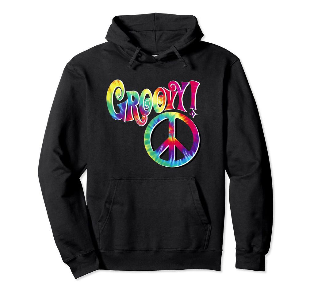 Groovy Psychedelic Tie Dye Hippie Peace Hoodie - Aesthetic Graphic Unisex - T-Shirt, Sweatshirt, Hoodie