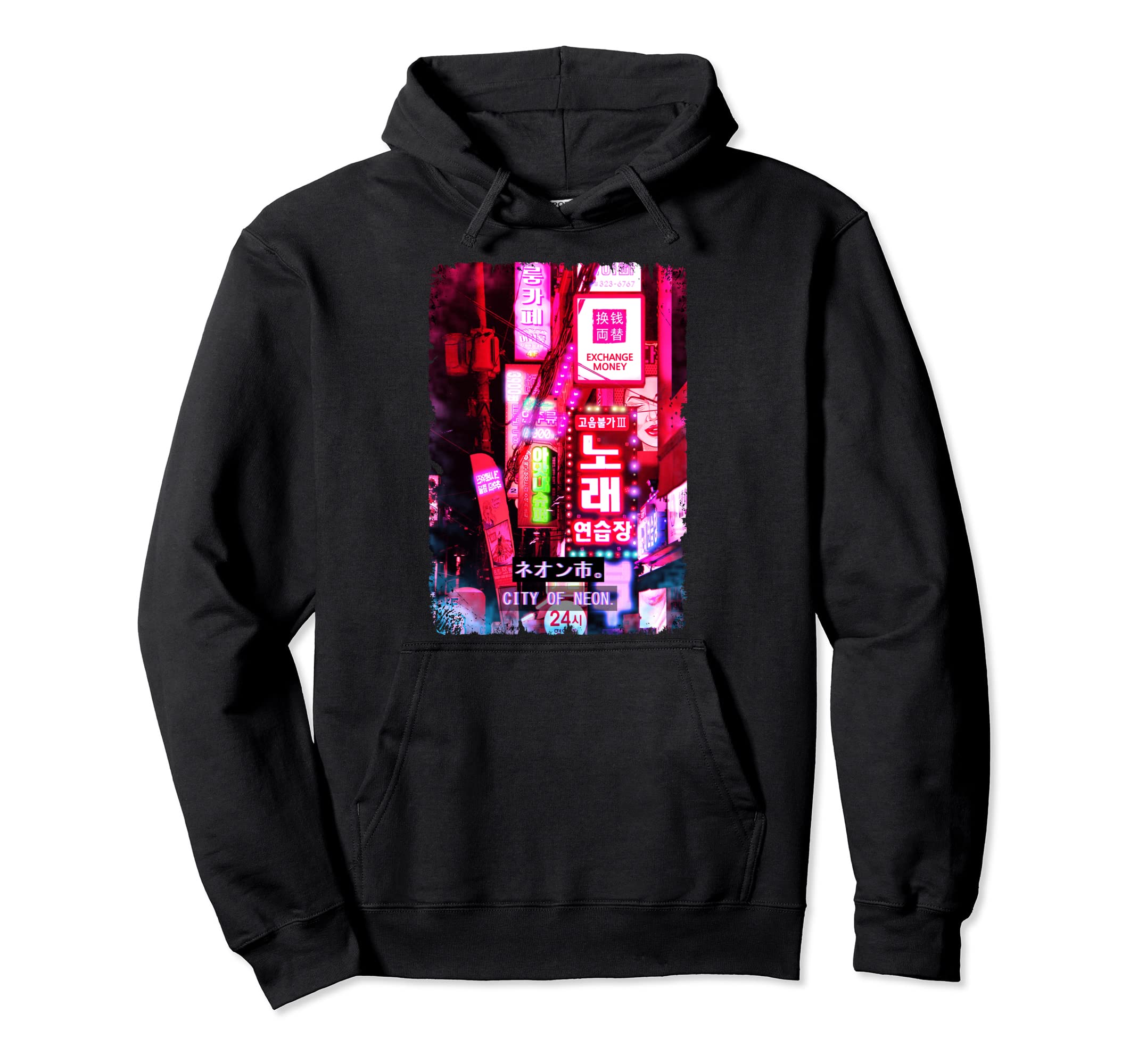 Vaporwave Japan Street Tokyo Street Hoodie - Fun Novelty Design Men Women - T-Shirt, Sweatshirt, Hoodie