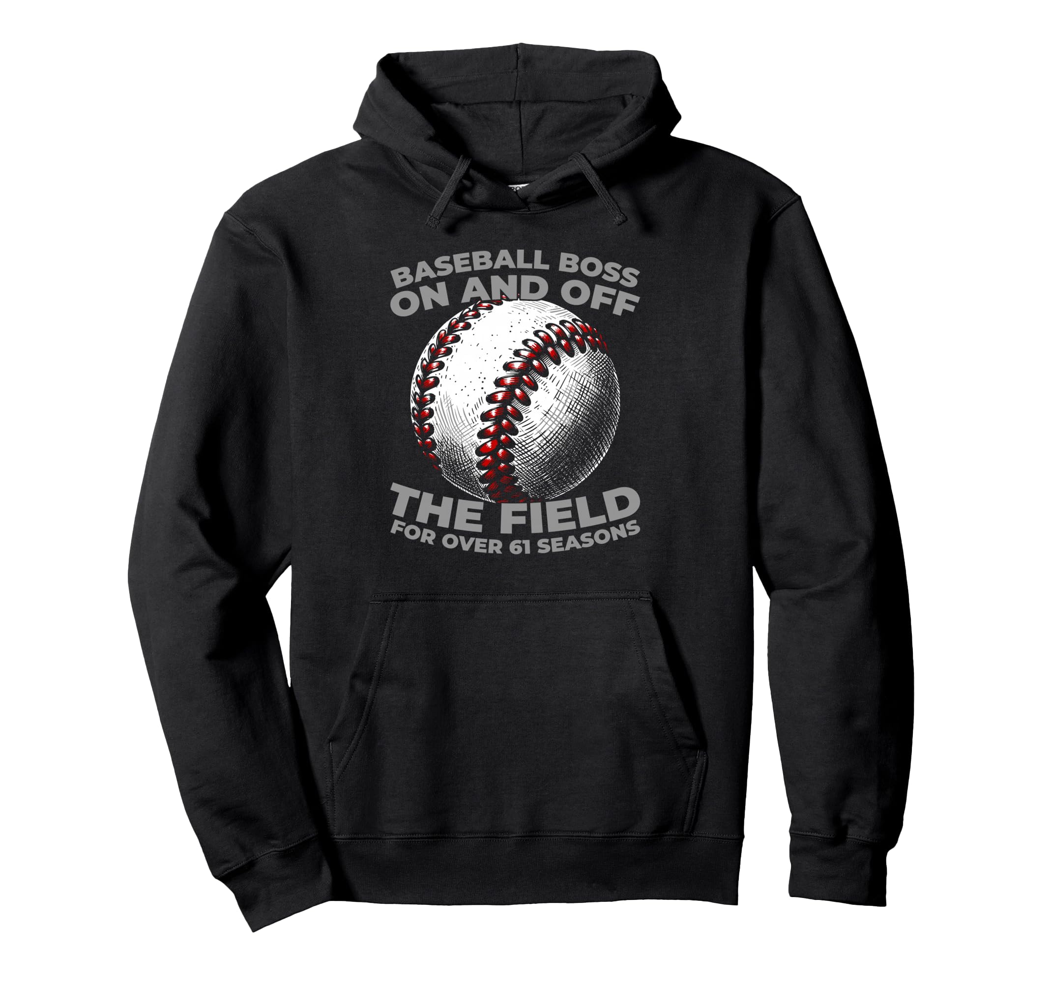 61Th Birthday Baseball Sport Team Hoodie - Graphic Print Men Women - T-Shirt, Sweatshirt, Hoodie