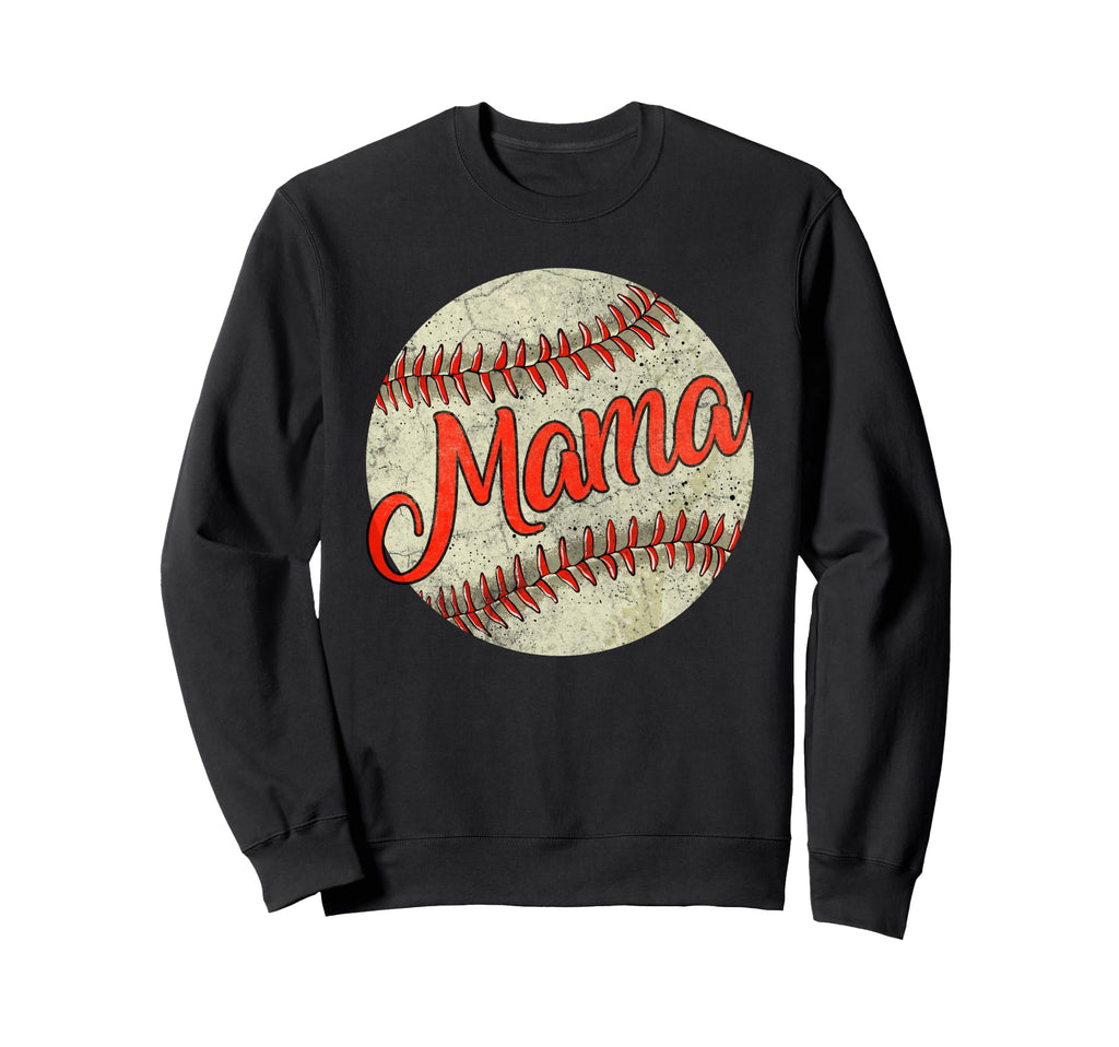 Baseball Mama Mom Mothers Day Sweatshirt - Custom Art Print for Adults - T-Shirt, Sweatshirt, Hoodie