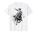 Cowboy Rodeo Horse Riding Usa Cowboy T-Shirt - Aesthetic Graphic Men Women - T-Shirt, Sweatshirt, Hoodie