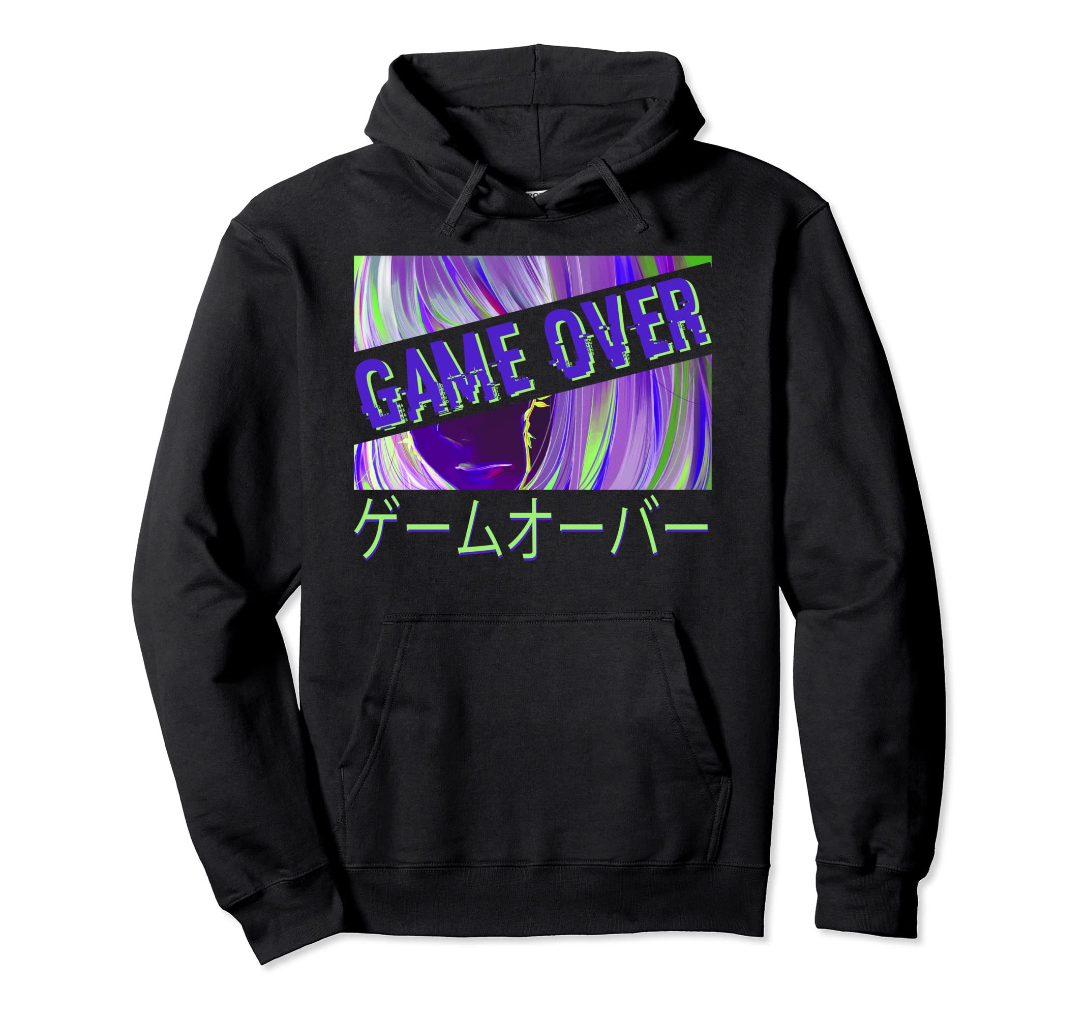 Vaporwave Aesthetic Sad Anime Alt Hoodie - Custom Art Print for Adults - T-Shirt, Sweatshirt, Hoodie