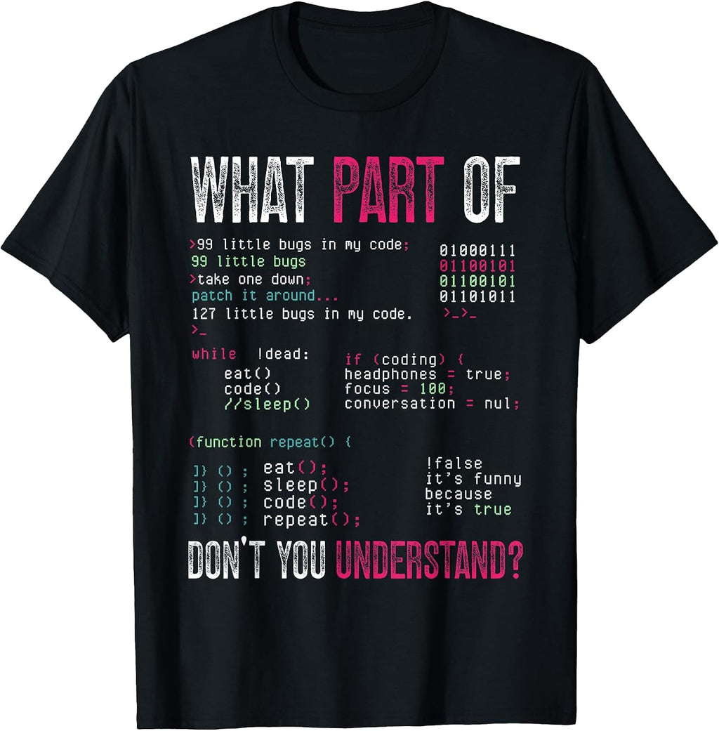 Programming Software Student IT Gifts Nerd Geek - Adult & Kids T-Shirts, Sweatshirts & Hoodies apparel design preview 1