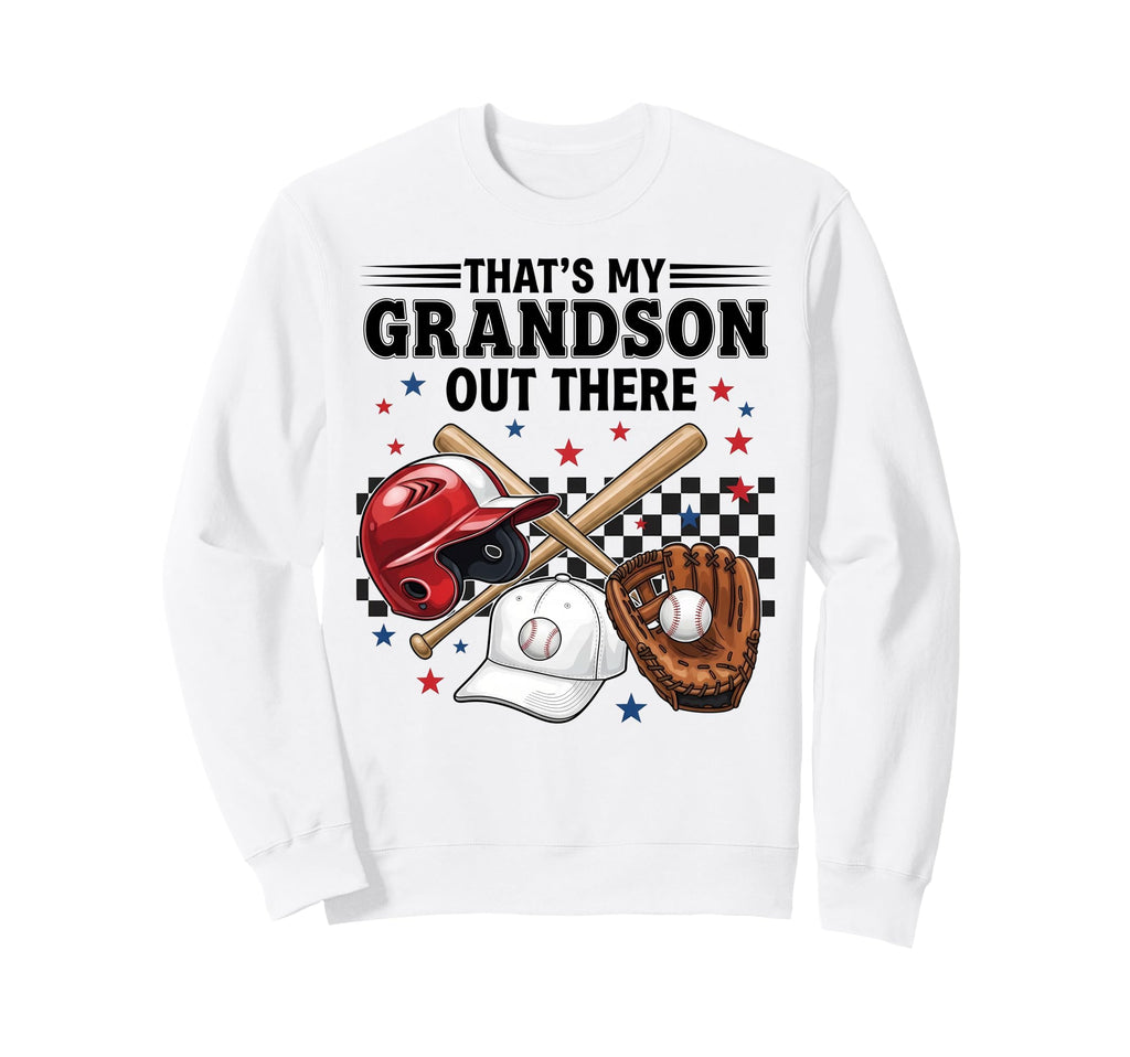 Proud Baseball Grandma Supporting Sweatshirt - Graphic Print Men Women - T-Shirt, Sweatshirt, Hoodie