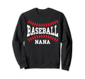 Baseball Nana Laces Little League Sweatshirt - Minimalist Print for Adults - T-Shirt, Sweatshirt, Hoodie