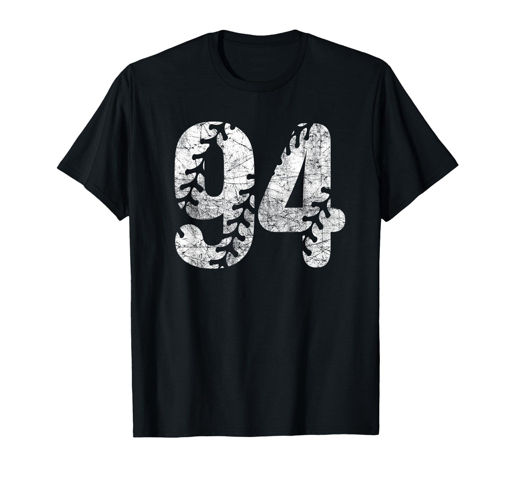 Baseball Softball Mom 94 Number 94 T-Shirt - Minimalist Print Men Women - T-Shirt, Sweatshirt, Hoodie
